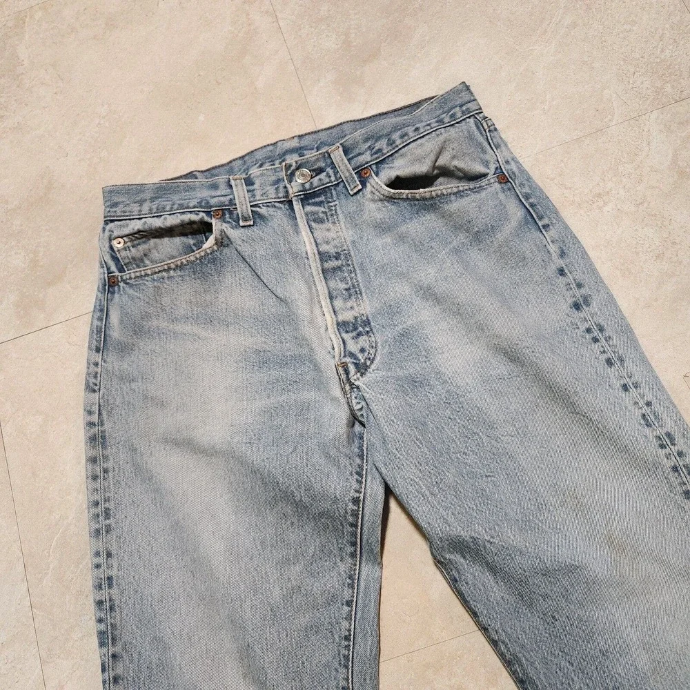 VTG 70s 80s Levis 501 501xx Selvedge Mens‎ 34x32 Button Fly Blue Denim Jeans